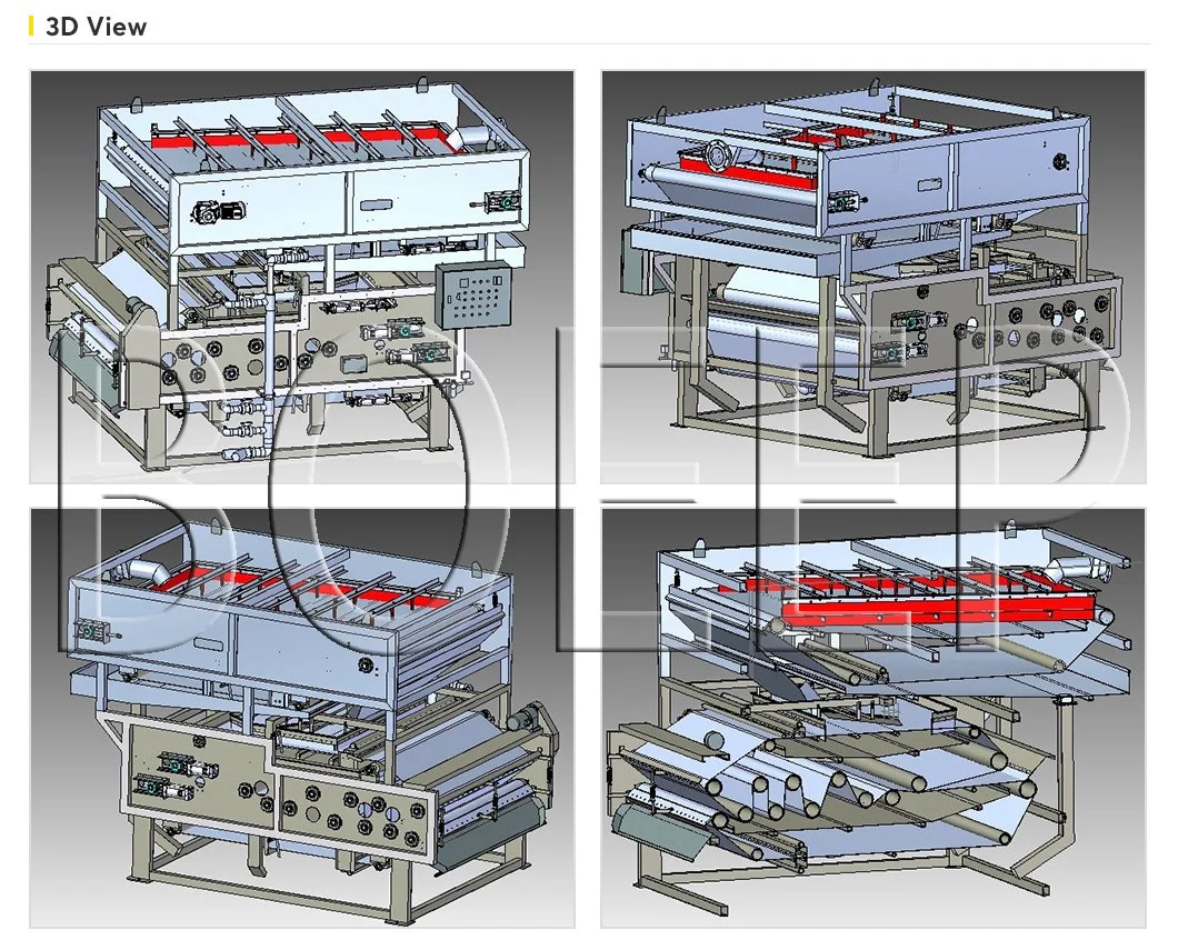 Lab Scale Filter Press Operation Sewage Water Treatment System