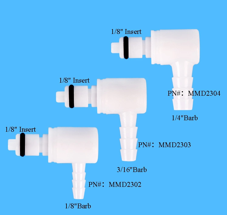 Mfd16 POM Fluid Water Quick Connect Shut off Panel Mount Quick Disconnect Air Bulkhead Barbed Fittings