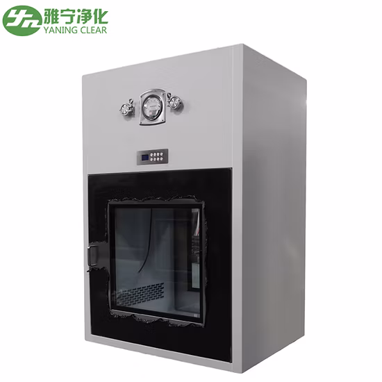 Yaning équipement de salle blanche trappe de transfert dynamique boîte de passage à flux laminaire pour usine de fabrication électrique d'hôpital de laboratoire avec verrouillage hermétique