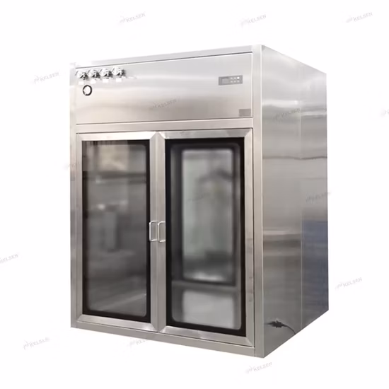 Boîte de passage en acier inoxydable, boîte de trappe de transfert pour salle blanche